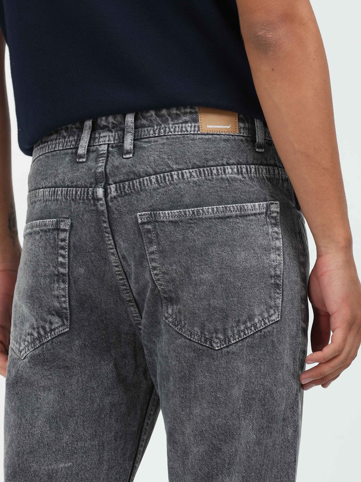 Knox Light Grey Mom Fit Denim