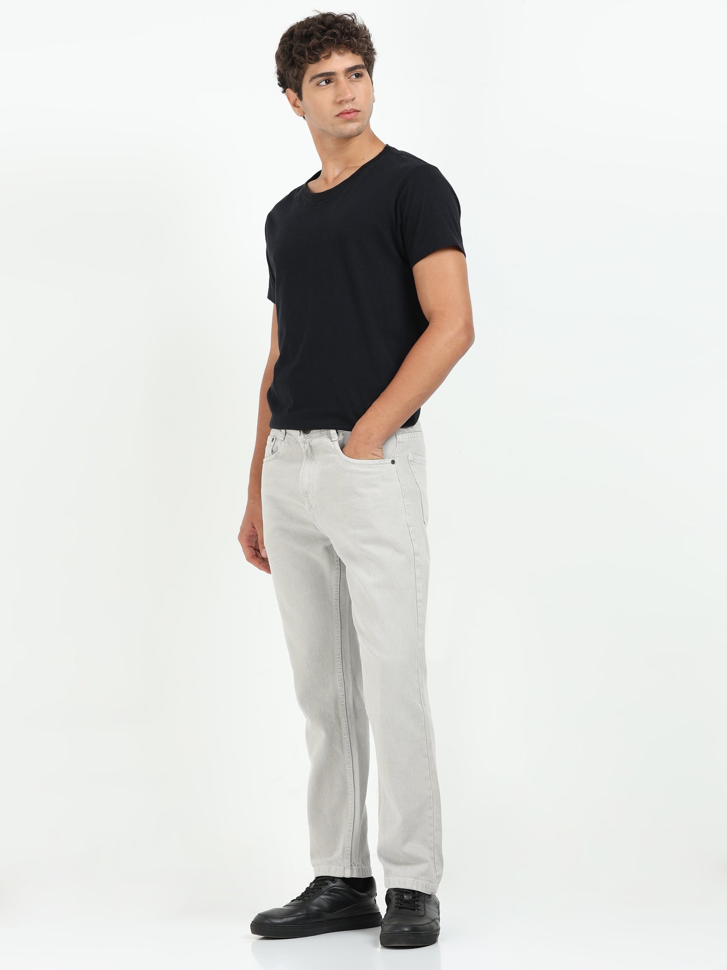 Stunt Grey Mom Fit Jeans